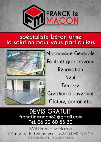 Image de l'entreprise Franck le maçon